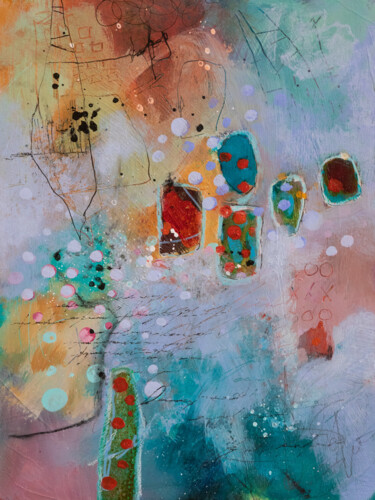 Faites entrer les clowns Painting titled "Faites entrer les c…" by Chantal Proulx, Original Artwork, Acrylic Mounted on Other rigid panel