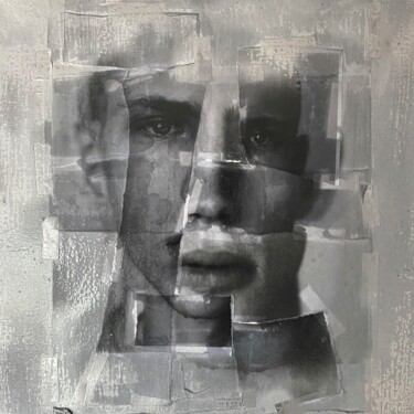 Collagen mit dem Titel "Augusta Metropolis…" von Jerome Cholet, Original-Kunstwerk, Collagen