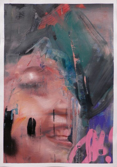 Peinture intitulée "Event 2" par Miloš Hronec, Œuvre d'art originale, Huile