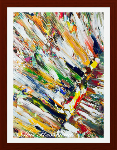 Peinture intitulée "libération" par Abir Hassouna, Œuvre d'art originale, Huile