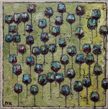 Ζωγραφική με τίτλο "PAYSAGE DE VERRES IV" από Germain Henneka, Αυθεντικά έργα τέχνης, Ακρυλικό