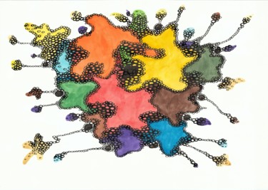 Drawing titled "Blot" by Ivan Klymenko, Original Artwork, Ink