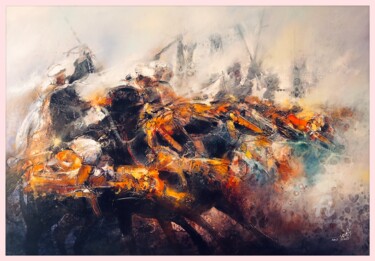 Painting titled "Amalgame" by Ali Nadir, Original Artwork, Oil