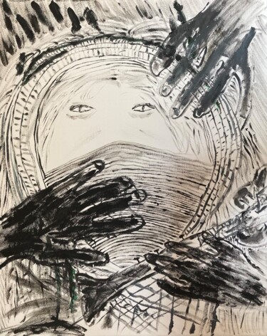 Peinture intitulée "Je ne me tairai pas…" par Enzo D'Alfonso, Œuvre d'art originale, Acrylique