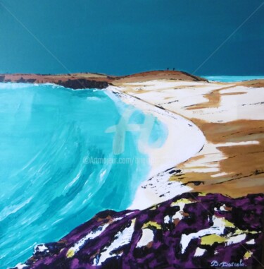 Peinture intitulée "Presqu' ile de Croz…" par Brigitte Barcelo, Œuvre d'art originale, Acrylique