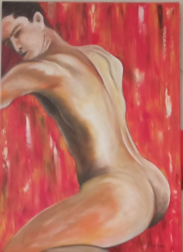 Peinture intitulée "Appolon" par Josette Bourgeois, Œuvre d'art originale, Huile