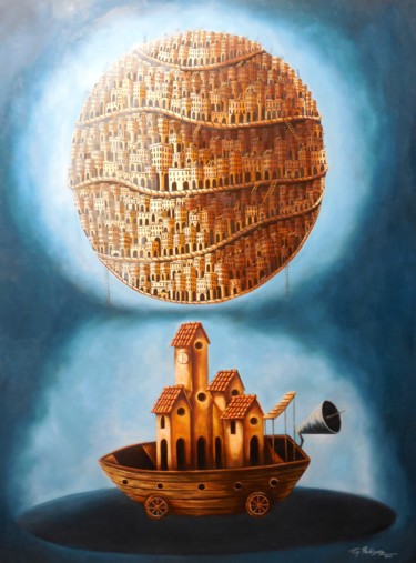 绘画 标题为“Mysteries of a long…” 由Tony Rodriguez(Juan Antonio Rodriguez Ol, 原创艺术品, 油