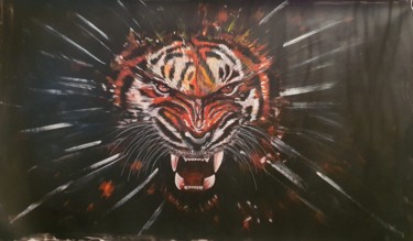 제목이 "Tigre du Bengale"인 미술작품 D.S.A.Rt로, 원작, 아크릴