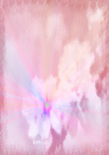 Digital Arts με τίτλο "Almond Tree Energy" από Manos Chronakis, Αυθεντικά έργα τέχνης, Ψηφιακή ζωγραφική