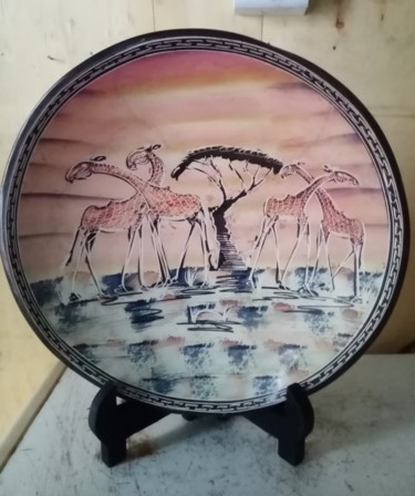 Sculpture titled "Soapstone dish/frui…" by Obed Omwange, Original Artwork, Stone