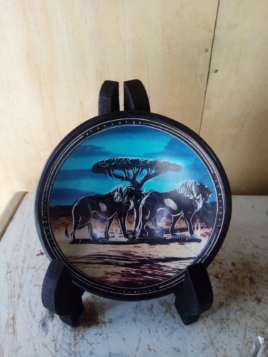 Sculpture titled "Soapstone dish/frui…" by Obed Omwange, Original Artwork, Stone