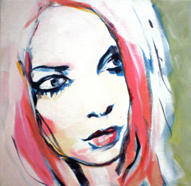 Mélusine, un brouillard sur la mer Painting titled "Mélusine, un brouil…" by Patdumez, Original Artwork, Acrylic Mounted on Wood Stretcher frame