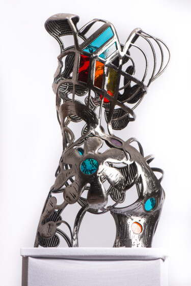 Sculpture intitulée "Floralies" par David Fabié, Œuvre d'art originale, Métaux