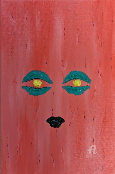 绘画 标题为“His ex” 由Daria Sokolova, 原创艺术品, 油 安装在木质担架架上