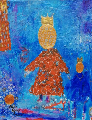 Les princesses dans la brume d'été Ζωγραφική με τίτλο "Les princesses dans…" από Anna Grazi, Αυθεντικά έργα τέχνης, Ακρυλικό