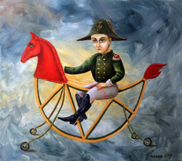 绘画 标题为“GAME IN NAPOLEON” 由Vladimir Pronkin, 原创艺术品, 油