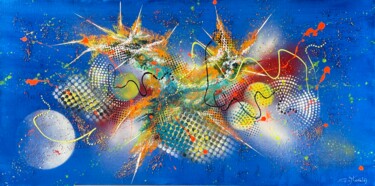 Peinture intitulée "Félicité" par Gilbert Morales, Œuvre d'art originale, Acrylique