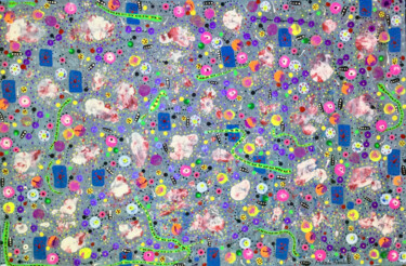 绘画 标题为“Marine Invertebrates” 由Adam Kamhi, 原创艺术品, 丙烯 安装在木板上