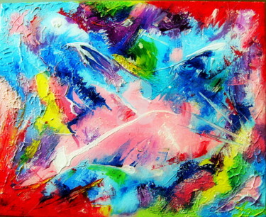 Peinture intitulée "Subliminal" par Laurent Boron, Œuvre d'art originale, Acrylique