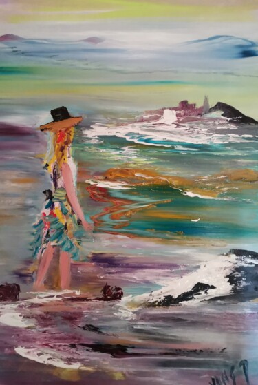 Peinture intitulée "Lolita" par Pascal Jung, Œuvre d'art originale, Huile