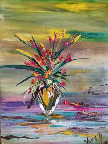 Peinture intitulée "Eternel souvenir" par Pascal Jung, Œuvre d'art originale, Huile