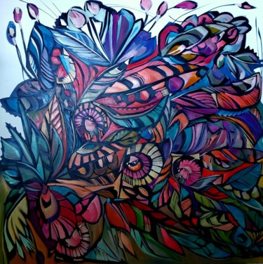 绘画 标题为“PARADISE GARDEN II” 由Sonja Brzak, 原创艺术品, 油