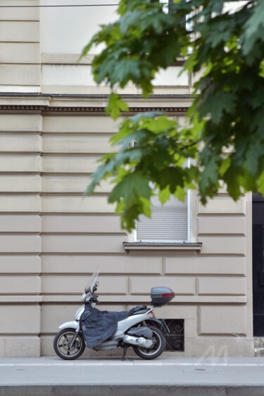 摄影 标题为“motorcycle under wi…” 由Alen Gurovic, 原创艺术品, 非操纵摄影