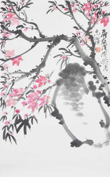 绘画 标题为“Spring of April” 由志泽 吕, 原创艺术品, 颜料