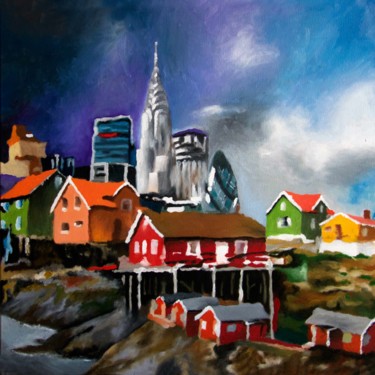 Peinture intitulée "Sausalito-(-pour-Da…" par Michel Fourcade, Œuvre d'art originale, Acrylique