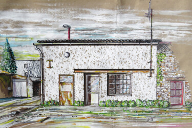 Atelier ruelle des écoles Sucé sur Erdre 44 240 제목이 "Atelier ruelle des…"인 미술작품 A.T.6 Alexandre Trubert로, 원작, 아크릴