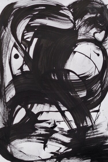 绘画 标题为“sens titre sens tit…” 由Francisco  Duart Mendes, 原创艺术品, 墨