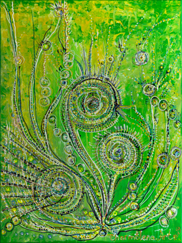 Painting titled "A swan song." by Elena Giersch (Charmelena.Art), Original Artwork, Acrylic