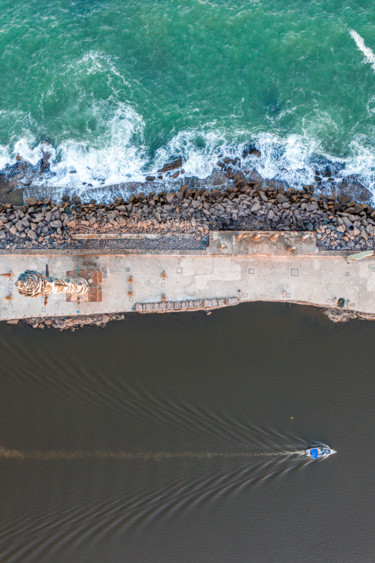 Fotografia intitulada "Ondas do Pesqueiro" por Breno Pessoa, Obras de arte originais, Fotografia digital