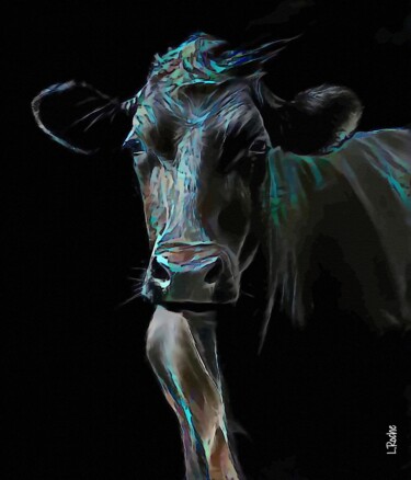 Vaca premium - Mix media on panel - 70x60 cm-OOAK