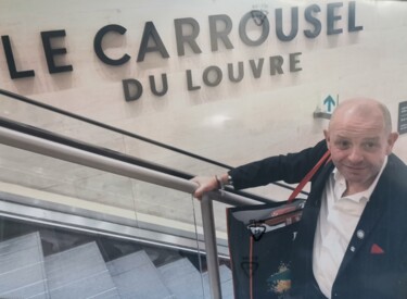 Peinture intitulée "Carrousel du Louvre…" par Pascal Jung, Œuvre d'art originale, Huile