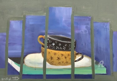 图画 标题为“Coffee cup” 由Saud Ali Alassaf, 原创艺术品, 丙烯
