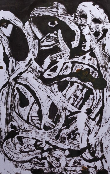 绘画 标题为“sens titre..**.” 由Francisco  Duart Mendes, 原创艺术品, 墨