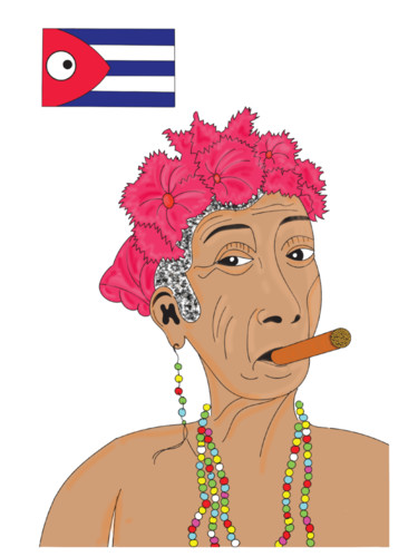 数字艺术 标题为“Cuba et moi” 由Denis Bacholier, 原创艺术品, 数字油画