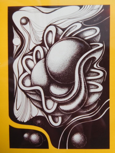Dessin intitulée "Beautiful Danger" par Svetlozar Tenov, Œuvre d'art originale, Encre