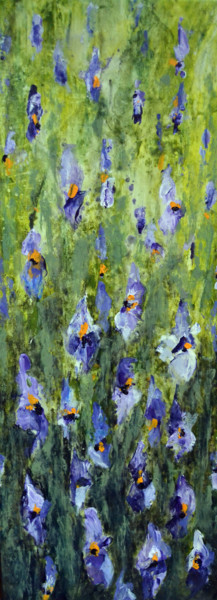 绘画 标题为“Wild Irises - Origi…” 由Susan Monk, 原创艺术品, 丙烯
