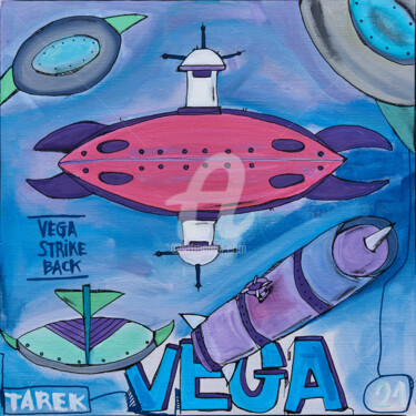 绘画 标题为“Vega” 由Tarek Ben Yakhlef, 原创艺术品, 丙烯