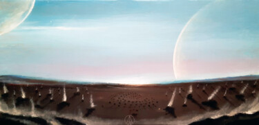 Painting titled "IRKALLA" by Antonio Bagia, Original Artwork, Acrylic