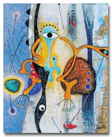 Peinture intitulée "CHAT ALORS" par Jean-Luc Osswald, Œuvre d'art originale, Huile
