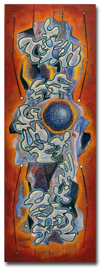 Peinture intitulée "FLAMBOYANCE" par Jean-Luc Osswald, Œuvre d'art originale, Huile