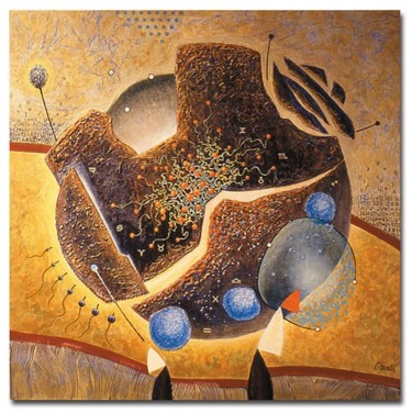 Peinture intitulée "VIE FORTE, VIE FRAG…" par Jean-Luc Osswald, Œuvre d'art originale, Huile