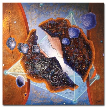 Peinture intitulée "ESPRIT ET MATIÈRE" par Jean-Luc Osswald, Œuvre d'art originale, Huile