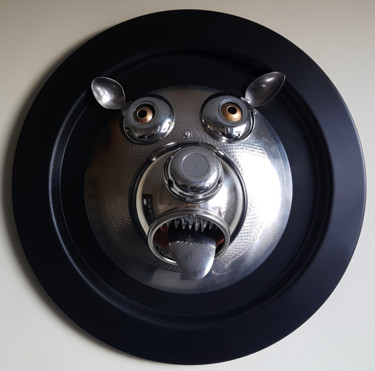 雕塑 标题为“Bear mask” 由Vladimiras Nikonovas, 原创艺术品, 金属