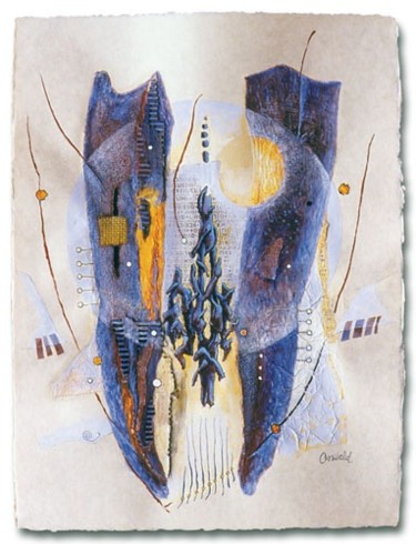 Peinture intitulée "A L'AUBE DE LA VIE" par Jean-Luc Osswald, Œuvre d'art originale, Huile