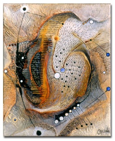 Peinture intitulée "VIBRATIONS ÉNERGÉTI…" par Jean-Luc Osswald, Œuvre d'art originale, Huile