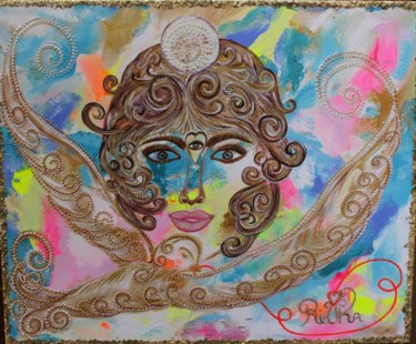 Peinture intitulée "Bright your life" par Rivka, Œuvre d'art originale, Acrylique